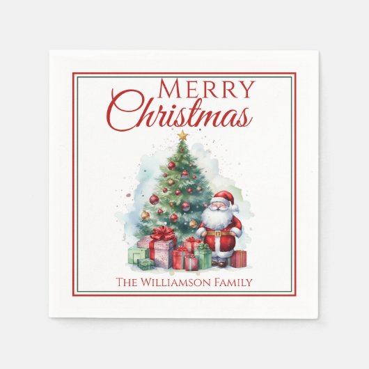 Frohe Weihnachten Weihnachten Serviette (Vorderseite)