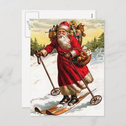 Frohe Weihnachten Weihnachten Skiing (Vorne/Hinten)