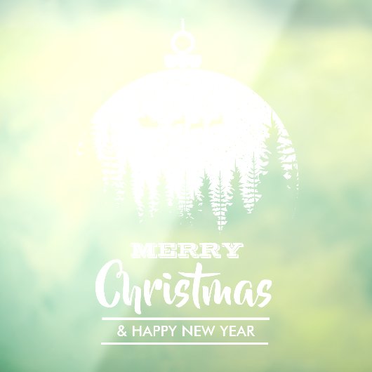 Frohe Weihnachten Weihnachten Sleigh Ornament Holi Fensteraufkleber (Blatt 3)