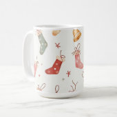Frohe Weihnachten! Weihnachten Tasse. Kaffeetasse (Vorderseite Links)