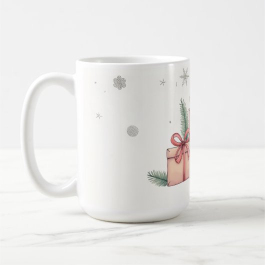 Frohe Weihnachten! Weihnachten Tasse. Kaffeetasse (Links)