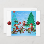 Frohe Weihnachten Weihnachten und Elfen (Vorne/Hinten)