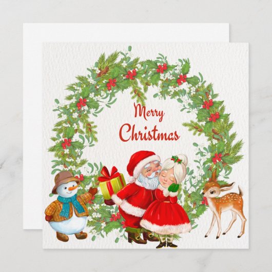 Frohe Weihnachten Weihnachten und Frau Claus (Vorne/Hinten)