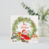 Frohe Weihnachten Weihnachten und Frau Claus (Stehend Vorderseite)