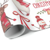 Frohe Weihnachten Weihnachten und Freunde Geschenkpapier (Rolleneckpunkt)