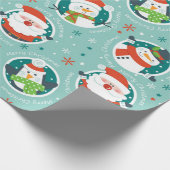 Frohe Weihnachten Weihnachten und Freunde Geschenkpapier (Ecke)