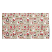 Frohe Weihnachten Weihnachten und Freunde Kissenbezug (Rückseite-Links)