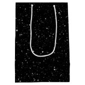 Frohe Weihnachten Weihnachten und Mond Mittlere Geschenktüte (Rückseite)