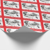 Frohe Weihnachten Weihnachten und Pferd Geschenkpapier (Ecke)