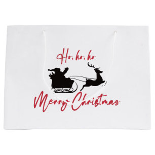 Frohe Weihnachten Weihnachten und Reindeer Große Geschenktüte