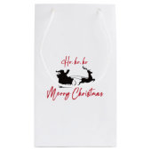 Frohe Weihnachten Weihnachten und Reindeer Kleine Geschenktüte (Rückseite)
