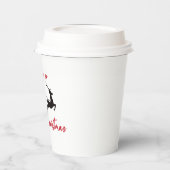 Frohe Weihnachten Weihnachten und Reindeer Pappbecher (Links)