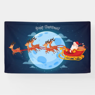Frohe Weihnachten Weihnachten und Schlitten Banner