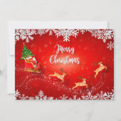 Frohe Weihnachten Weihnachten und Sleigh (Vorderseite)