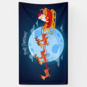 Frohe Weihnachten Weihnachten und Sleigh Banner (Vertikal)