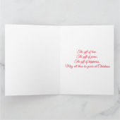 Frohe Weihnachten Weihnachten und Weihnachtsbaum Karte (Innenseite)