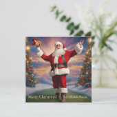 Frohe Weihnachten Weihnachten und Weihnachtsbaumen (Stehend Vorderseite)