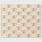 Frohe Weihnachten Weihnachten Weihnachten Foto Nie Geschenkpapier (Flach)