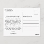 Frohe Weihnachten Weihnachten Weihnachten Hallowee Postkarte (Rückseite)