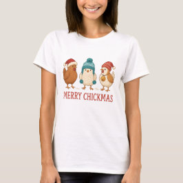 Frohe Weihnachten Weihnachten Weihnachten Hühner W T-Shirt