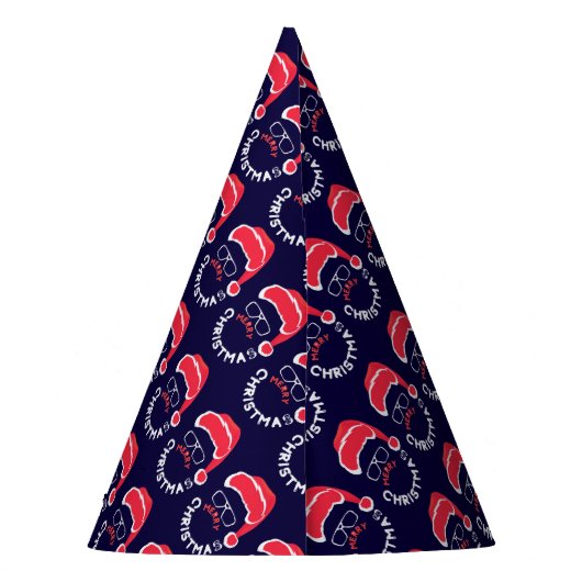 Frohe Weihnachten Weihnachten Weihnachten Merry & Partyhütchen (Rückseite)