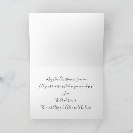 Frohe Weihnachten Weihnachten Weihnachten Ornament Karte (Innenseite)