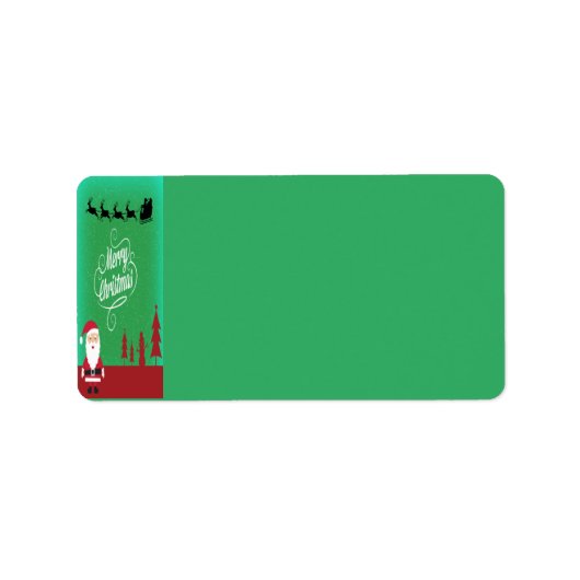 Frohe Weihnachten Weihnachten Weihnachten Reindeer Adressaufkleber (Vorne)