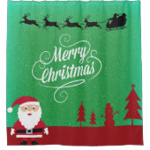 Frohe Weihnachten Weihnachten Weihnachten Reindeer Duschvorhang (Vorderseite)