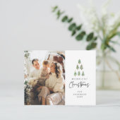 Frohe Weihnachten, Weihnachten, Weihnachten Tree F Postkarte (Stehend Vorderseite)