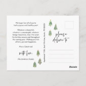 Frohe Weihnachten, Weihnachten, Weihnachten Tree F Postkarte (Rückseite)