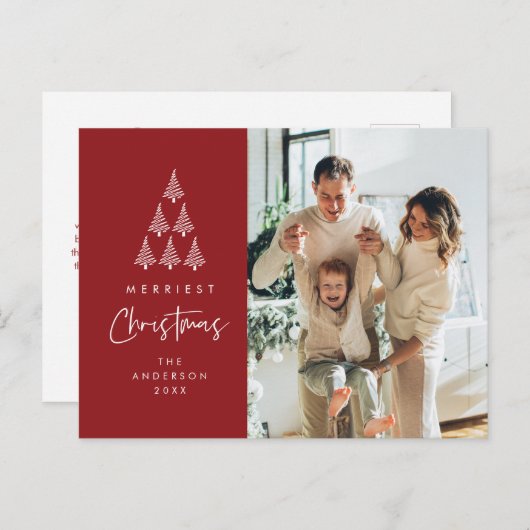 Frohe Weihnachten, Weihnachten, Weihnachten Tree F Postkarte (Vorne/Hinten)