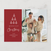 Frohe Weihnachten, Weihnachten, Weihnachten Tree F Postkarte (Vorderseite)