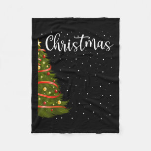 Frohe Weihnachten Weihnachten Weihnachten Tree Paa Fleecedecke
