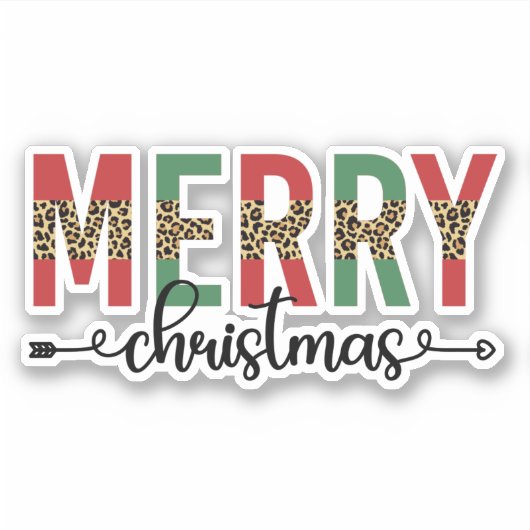 Frohe Weihnachten Weihnachten Weihnachten Weihnach Aufkleber (Vorderseite)