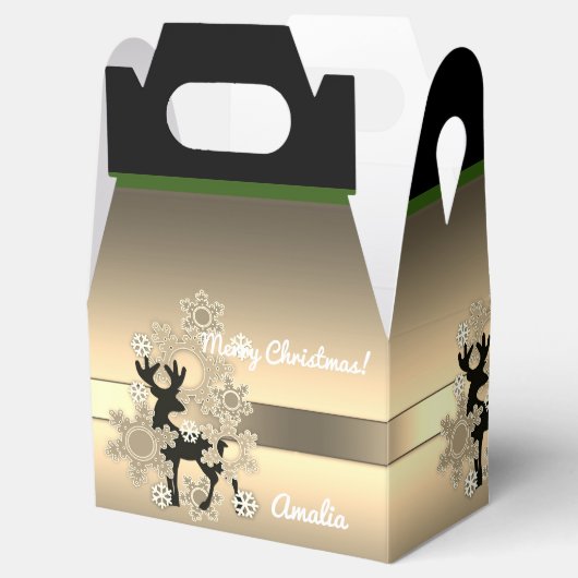 Frohe Weihnachten, Weihnachten, Weihnachtsdekorati Geschenkschachtel (Geöffnet)