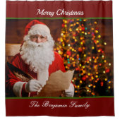 Frohe Weihnachten Weihnachten Weihnachtsfeiertag Duschvorhang (Vorderseite)