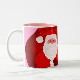 Frohe Weihnachten Weihnachten Weihnachtsgrün/Rosa  Zweifarbige Tasse