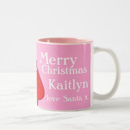 Frohe Weihnachten Weihnachten Weihnachtsgrün/Rosa Zweifarbige Tasse
