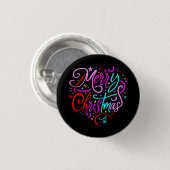 Frohe Weihnachten - Weihnachts-Designs T - Shirt Button (Vorne & Hinten)