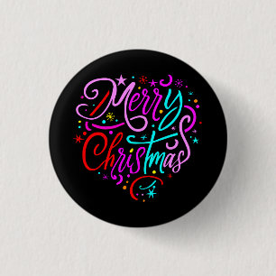 Frohe Weihnachten - Weihnachts-Designs T - Shirt Button