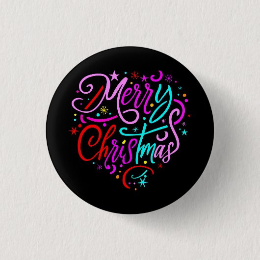 Frohe Weihnachten - Weihnachts-Designs T - Shirt Button (Vorderseite)
