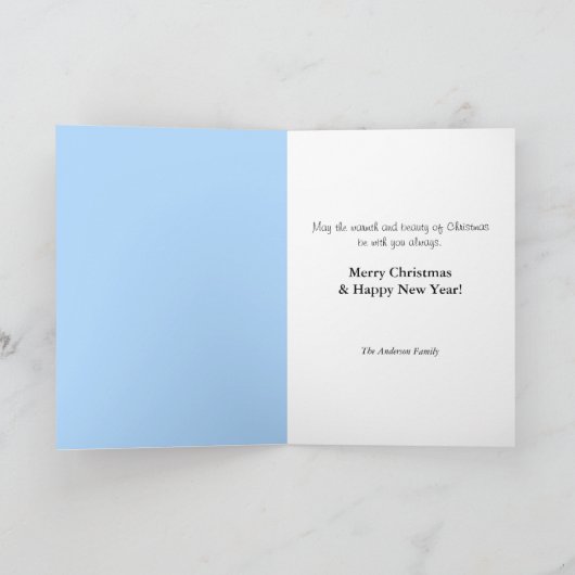 Frohe Weihnachten Weihnachts-Grün-Rot-Ball-Ornamen (Innenseite)