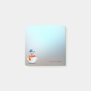 Frohe Weihnachten, Weihnachts-Schneemann - Persona Post-it Klebezettel