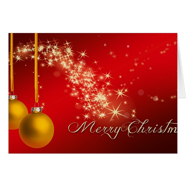 Frohe Weihnachten, Weihnachtsbällchen (Vorderseite (Horizontal))