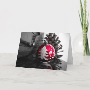 Frohe Weihnachten, Weihnachtsbällchen Feiertagskarte