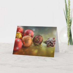 Frohe Weihnachten, Weihnachtsbällchen Feiertagskarte