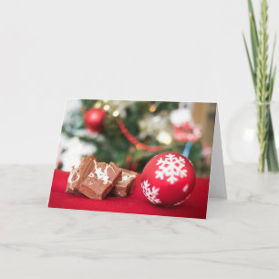 Frohe Weihnachten, Weihnachtsbällchen Feiertagskarte