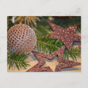 Frohe Weihnachten, Weihnachtsbällchen Feiertagspostkarte