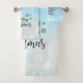 Frohe Weihnachten, Weihnachtsbälle Badhandtuch Set (Insitu)