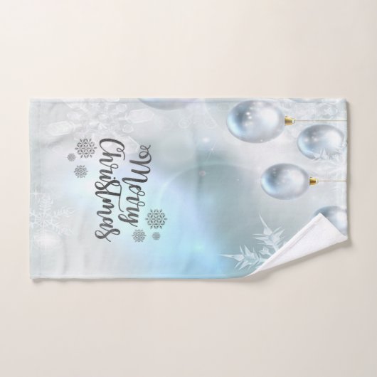 Frohe Weihnachten, Weihnachtsbälle Badhandtuch Set (Handtuch)